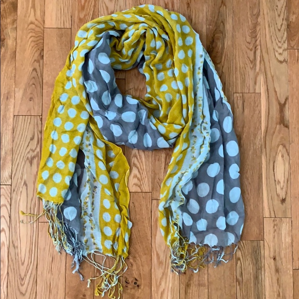 Yellow Gray Scarf
